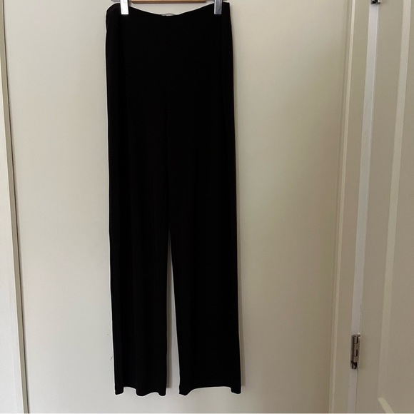 Simplii straight leg pull on pants in lovey eggplant colour - Picture 7 of 8